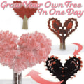 Miniatyrbild 2 av 5: Magiskt växande trädpapper Sakura Crystal Trees Skrivbord Körsbärsblomma Leksaker Love
