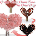 Pikkukuva 2 / 5: Taianomainen kasvava puupaperi Sakura Crystal Trees Työpöydän kirsikankukka lelut Love