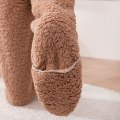 Miniatyrbilde 2 av 5: Varme over kneet fuzzy sokker, over kneet høye fuzzy lange sokker plysj tøffelstrømper benvarmere vinter hjem sokker sokker pink