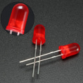 Pikkukuva 3 / 4: 40 kpl 5 mm punainen LED-diodi valot värillinen linssi diffuusi pyöreä 1,9-2,1 V 20 mA 0,02 W valopolttimo lamppu elektroniset komponentit valoa emittoivat diodit