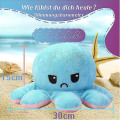 Miniatyrbillede 5 af 5: Octupus Mood Bamse Blæksprutte Plys Vend Otopus Xxl Blæksprutte Bamse Flip Gave