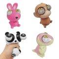 Miniatyrbillede 5 af 5: Squishy Squeeze Legetøj Stress Squeeze Legetøj Voksen Popping Out Eyes Squeeze Legetøj A7 Red pig