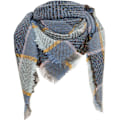 Miniatyrbild 1 av 4: Kvinnor Höst Vinter Halsduk Klassisk Tassel Rutig Halsduk Varm Mjuk Chunky Stor Filt Wrap Sjal Halsdukar Cirkel Halsduk (Blå)