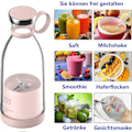 Miniatyrbillede 4 af 5: Bærbar Blender, Personlig Mini Juice Blender, USB Smoothie Blender