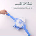 Miniatyrbild 4 av 4: Simulerad Gorilla Apa Stretchy Squish Antistress Squeeze Elastisk Monkey Toy 15*12 Grey