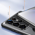 Miniatyrbilde 4 av 4: Magnetisk Etui for Samsung Galaxy S24 Ultra med Usynlig Stativ for Kamera, Kompatibel med MagSafe Silver S24 Ultra