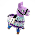 Miniatyrbild 1 av 4: Llama Loot Plysch Lila Häst Spelare Kontor Dock