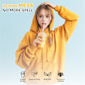 Miniatyrbilde 5 av 6: 100 stk. Smoothie-kopper i plast med kuppelformede lokk - Smoothie-kopp med lokk til smoothies - Gjenvinnbare og engangskopper (100-pakning) 12oz