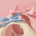 Miniatyrbilde 3 av 5: Sanrioed søt plysj hodeplagg tegneserie My Melody Cinnamoroll Kuromi Kawaii pannebånd søte hårtilbehør barn jenter gaver small melody