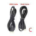 Miniatyrbilde 3 av 3: 2 stk. DIN6(1 stk.)+USB(1 stk.) kabeladapter for Thrustmaster Th8a-tilkobling, passer til Tssh Tssh+/ Present (best)