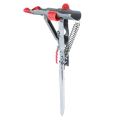 Miniatyrbilde 1 av 5: 2024 Automatisk fjær fiskestang holder Heavy Duty rustfritt stål stangstativ 360 graders justerbar fiskestang stativ stativ rask Single spring