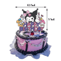 Pikkukuva 2 / 5: Mike My Melody Kuromi -teema Tyttöjen syntymäpäiväjuhlatarvikkeet Ilmapallot Banner Kakkukoristeet Setti