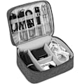Miniatyrbillede 1 af 7: Rejsearrangør taske, Elektronik tilbehør arrangør taske, Universal bærbar rejse gadget taske til kabler, Powerbank, USB-drev, oplader harddisk Black