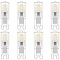 Miniatyrbillede 1 af 6: G9 LED-pære, G9 LED 220V Naturlig hvid 3000K 3W halogenækvivalent 30W halogenlys 8-pak - Perfet