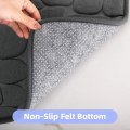 Miniatyrbillede 4 af 4: Bademåtter i Memory Foam til Badeværelset, Superabsorberende Brostens Bademåtte, Skridsikker Bademåtte, Maskinvaskbar Bademåtte, Mørkegrå, 40x60 Cm