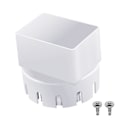 Pikkukuva 1 / 5: Ruuveilla varustettu syöksytorven adapteri sadevesikouru PVC-viemäriputken liitos 3 tai 4 White 4x3inch