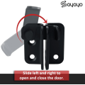 Miniatyrbillede 2 af 5: Shed Lock Gate Lock Dør Bolt Lock Gate Latch Lille hængelås Hasp til træporte Have skur Skab kæledyrsbur, rustfrit stål mat sort