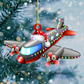 Miniatyrbillede 4 af 5: Flyvemaskine- og Bil-Julepynt - Charmerende Julepynt til Jule- og Nytårsfest