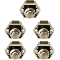 Miniatyrbild 1 av 5: 10 stycken Mini Push Button Låda Skåp Dörr Lås Husvagn Husbil Båt Lås Knopp-Silver 5 stycken