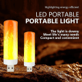 Miniatyrbillede 2 af 5: B22 E27 LED Flammepære 4 Tilstande Fest LED Flammeeffekt Lys Simulering Ildlys
