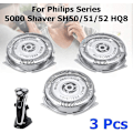 Pikkukuva 5 / 5: 3 kpl Parranajakoneen Vaihtoteräpäät Philips Series 5000 Parranajakoneelle SH50/51/52 HQ8