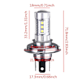 Miniatyrbild 4 av 5: 2/4-pack H4 LED Hi/lo Helljus med Canbus för Bil 40w Blub 4pcs