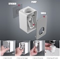Miniatyrbillede 5 af 5: Vægmonteret automatisk tandpastadispenser - vandtæt og støvtæt - grå