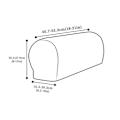 Miniatyrbillede 3 af 3: 2 stk. Elastisk sofa armlæn betræk, fortykket og skridsikkert, hjem tekstilbeskyttelse, simpelt og rent armlæn betræk Light Gray