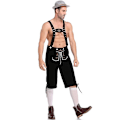 Pikkukuva 2 / 5: Lederhosen Miehille - Aito Nahka Saksalaista Lederhosenia Miehille, Oktoberfest-Asuste - black L