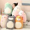 Miniatyrbilde 2 av 5: Squish Super Soft Plysjdyr Dyr Kawaii Unicorm Dinosaur Lion Soft Big Pillow 45CM Pig
