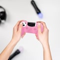 Miniatyrbilde 3 av 5: Myk silikonbeskyttelse for kontroller - rosa