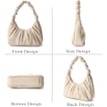 Miniatyrbild 3 av 6: Crossbody väska dam axelväska liten för kvinnor, dam axelväska handväska med justerbar rem elegant clutch plånbok