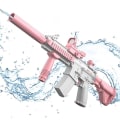 Miniatyrbilde 1 av 6: Elektrisk vannpistol for voksne Automatisk sprøytevannpistoler Soaker Squirt Summer Squirt Shooter Gun Toy Svømmebasseng Strandvannsleker - pink