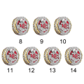 Pikkukuva 3 / 4: 2019 - 2020 NFL Kansas City Chiefs Super Bowl Miesten Sormus Seoskoru 10