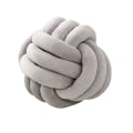 Miniatyrbillede 1 af 5: Knudet plys pude pude rundt knudepude til sofa soveværelse seng 20CM Light Grey