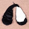 Miniatyrbild 3 av 5: Kvinnors Tata Handduk Bh Crop Hals Wrap Underkläder Solid Sammet Polyester Black M