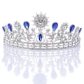 Miniatyrbillede 1 af 3: Tiara Bryllup Bryllup Rhinestone Krone Tiara Hovedbånd