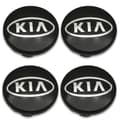 4-pack Svarta Kia Bil Hjulcentrumkapslar Navkapslar 60mm