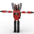 Miniatyrbild 2 av 5: Skibidi toalettbyggstenar, heta videokaraktärer Skibidi toalett spel samlarmodell actionfigur leksaker presenter B 1Pc