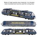 Miniatyrbillede 4 af 5: Mini Modelbil, Simuleret Legeringstogmodel Metal Diecast Modelbiler til Børn (Blå)