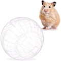 Miniatyrbillede 1 af 5: Hamsterbold, løbebold til hamster og mus, bevægelse, gnaverlegetøj til løb, plast, 15 cm, transparent