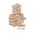 Pikkukuva 1 / 5: Block Tower Jenga -peli, hauska pariskunnan pinoamispeli, Tumbling Tower -pinoamispeli aikuisille, pariskunnille, iltajuhliin, lahja