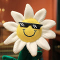 Miniatyrbilde 2 av 4: Elektrisk dansende solsikke plysjleke - Syngende og vridende kanin plysjdukke With Bluetooth Blue Sunflower