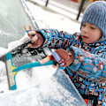 Miniatyrbilde 4 av 5: 2 par med strikkede vinterhansker for barn, konvertible varme hansker med klaff på fingertuppene, flerfargede hansker i striper for høst og vinter