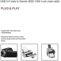 Pikkukuva 3 / 4: Kaapeli Usb-uros Firewire-liittimeen Mini 4-napainen Firewire-sovittimeen (hy)