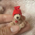 Miniatyrbillede 2 af 2: Fyldte bamse bamser mini bamse bamser legetøj søde 4cm mobil taske charm mini bamse små håndværk bamser miniature lille gave red hat