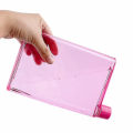 Miniatyrbillede 4 af 5: A5 A6 Papirkop Botlte Flad Vandflaske Bpa Fri Klar Bog Bærbar Papirblok Vandflaske Flad Drikkekedel Notebook Flaske WHITE A6*350ML