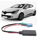 Pikkukuva 2 / 8: Qiilu Auton äänensovitin, Auton äänensovitin, Mini ISO 6Pin 8Pin Auton musiikkiyhteys Bluetooth 5.0 AUX-kaapeli Renault Clio/Espace/Kangoo/Laguna