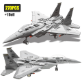 Miniatyrbilde 2 av 5: Militær Army Avion Plane Jet Warcraft J-15 Eagle Fighter Morden Warplane Sets Flymodell Byggesteiner Leker For Gutter - Blokker - 270PCS Without Box
