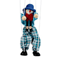 Miniatyrbild 1 av 5: Clown Handdockor Leksaker för Barn Färgglada Dockor Dockteater Dockor Förälder-Barn Interaktiva Leksaker Blå